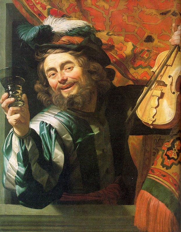 The Merry Fiddler, Gerrit van Honthorst